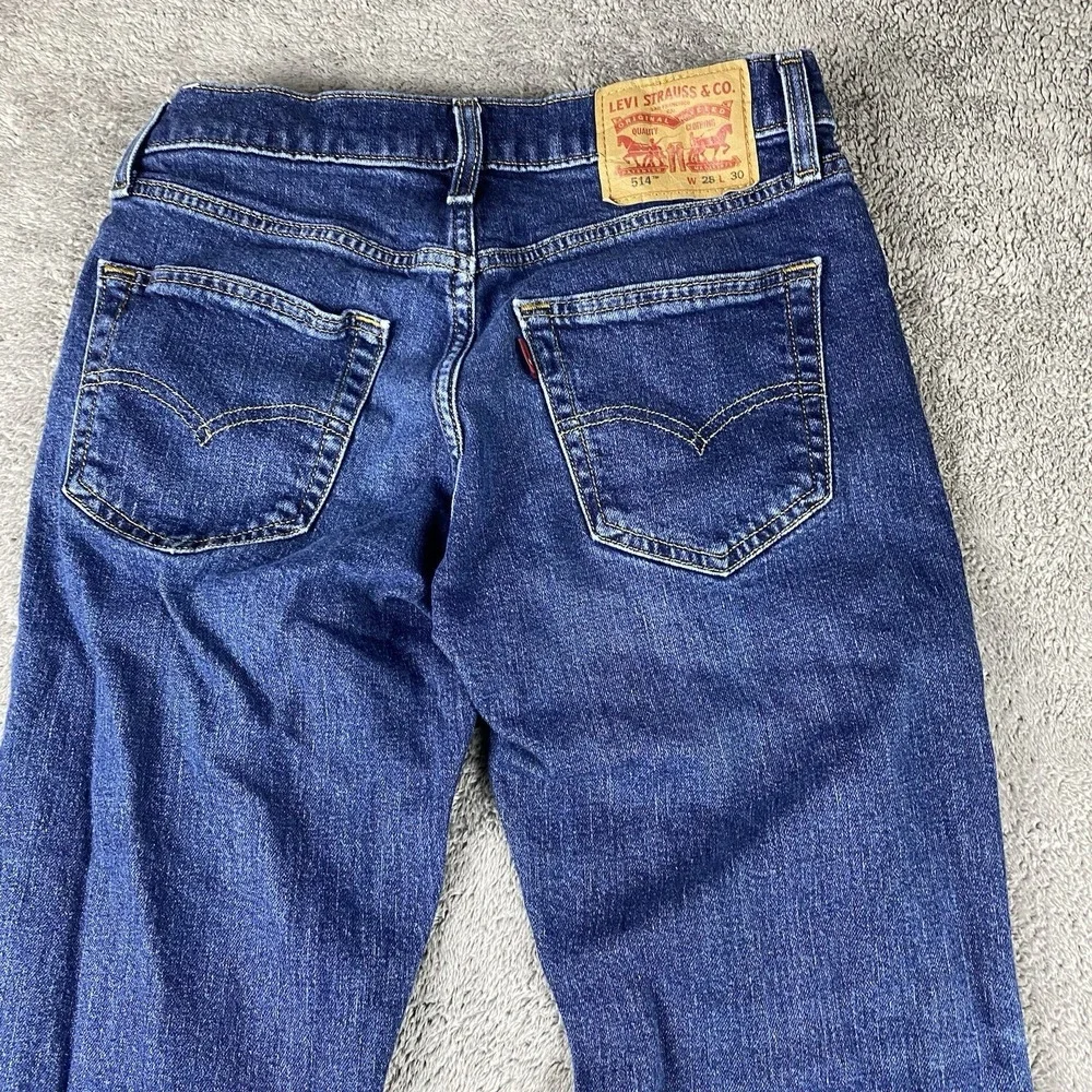 Levis 514 Straight Fit Jeans Mens 28x30 Blue Medium Wash‎ Mid Rise